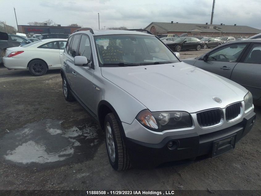 2006 BMW X3 2.5I VIN: WBXPA73436WC53523 Lot: 11888508