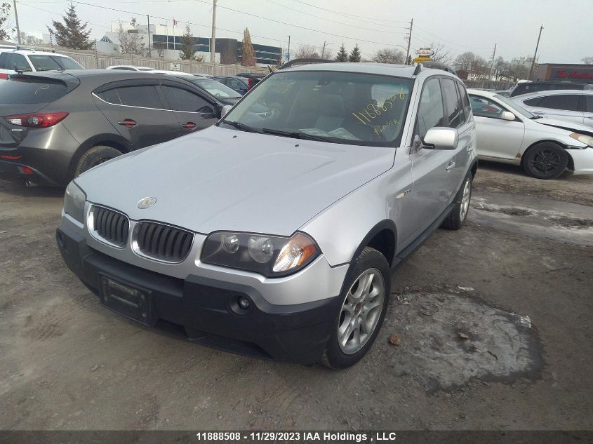 2006 BMW X3 2.5I VIN: WBXPA73436WC53523 Lot: 11888508