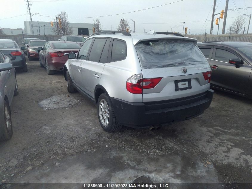 2006 BMW X3 2.5I VIN: WBXPA73436WC53523 Lot: 11888508