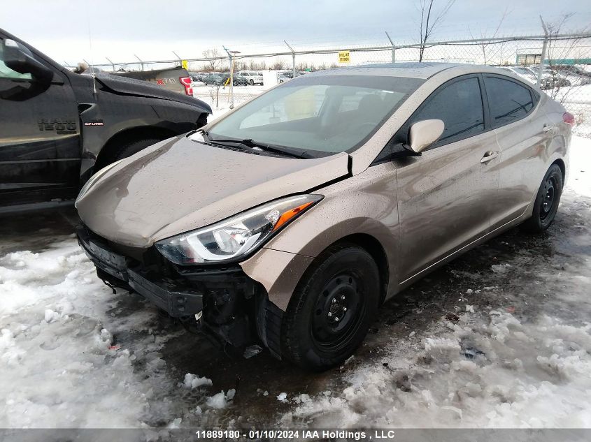 2014 Hyundai Elantra Gls VIN: 5NPDH4AE0EH535061 Lot: 11889180