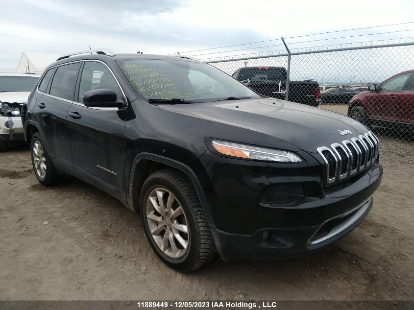 2016 Jeep Cherokee Limited VIN: 1C4PJMDS4GW144530 Lot: 11889449