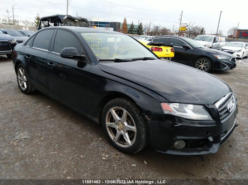 2009 Audi A4 VIN: WAULF78K39N009878 Lot: 11891462