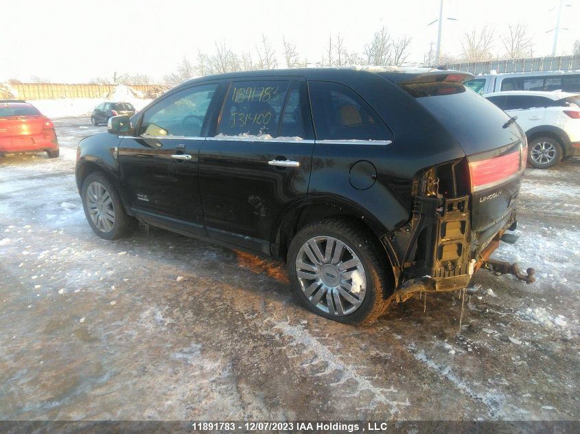 2010 Lincoln Mkx VIN: 2LMDJ8JC3ABJ31400 Lot: 11891783