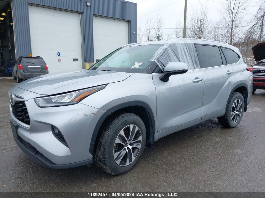 2022 Toyota Highlander Xle VIN: 5TDGZRBH3NS574107 Lot: 11892457