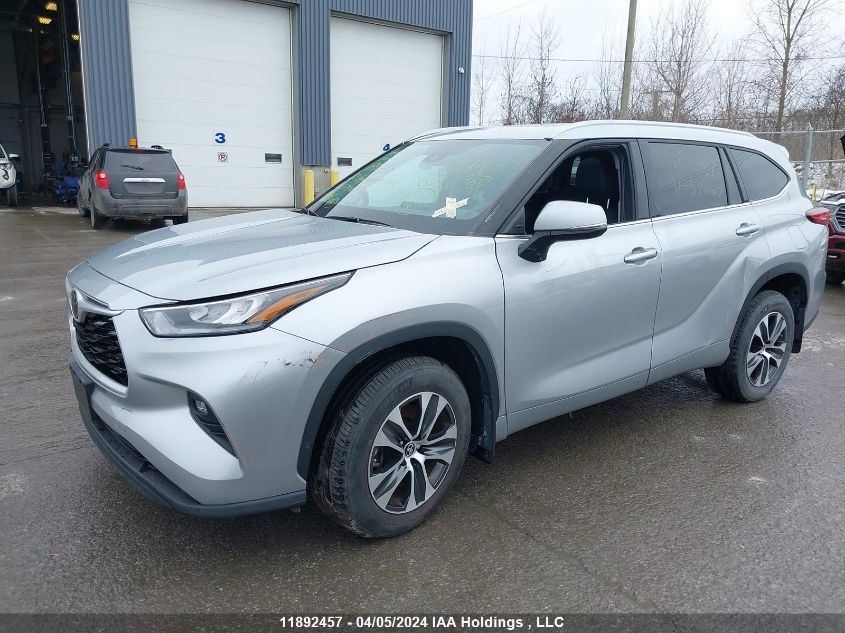 2022 Toyota Highlander Xle VIN: 5TDGZRBH3NS574107 Lot: 11892457