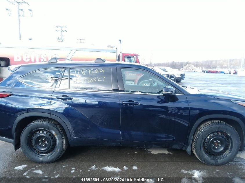 2021 Toyota Highlander Xle VIN: 5TDGZRBH2MS538827 Lot: 11892501