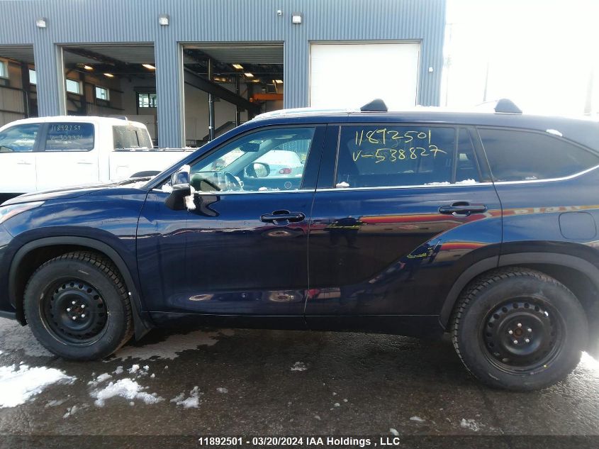 2021 Toyota Highlander Xle VIN: 5TDGZRBH2MS538827 Lot: 11892501