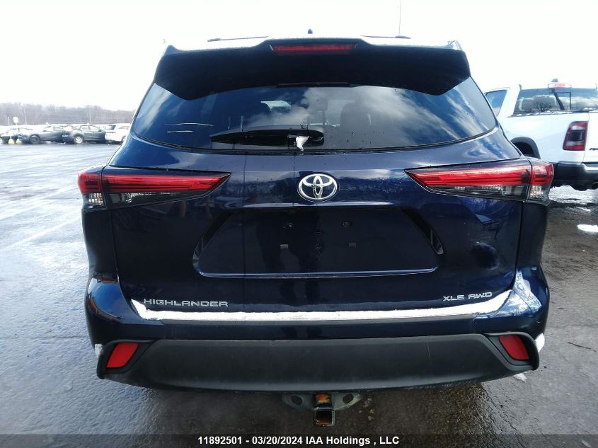 2021 Toyota Highlander Xle VIN: 5TDGZRBH2MS538827 Lot: 11892501