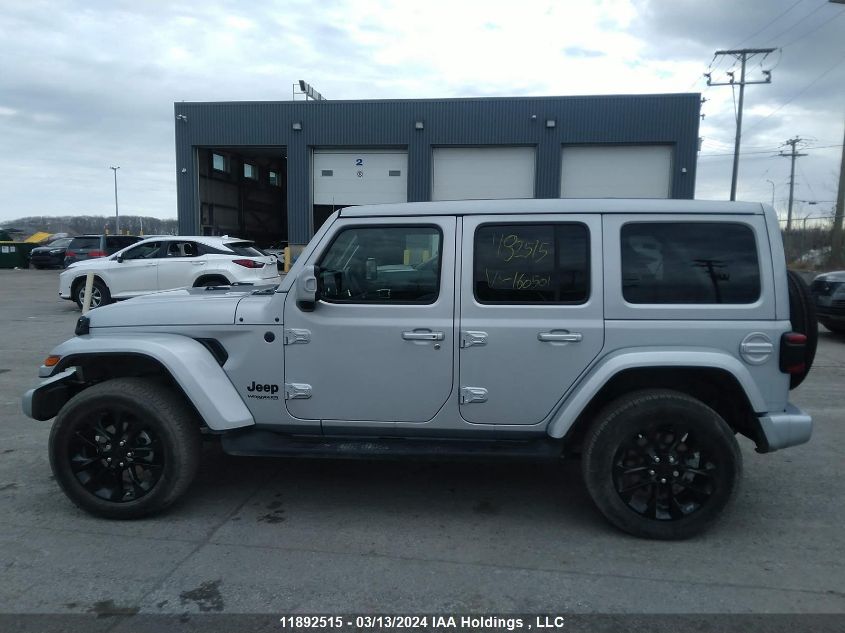 2022 Jeep Wrangler Unlimited High Altitude VIN: 1C4HJXEG4NW160501 Lot: 11892515