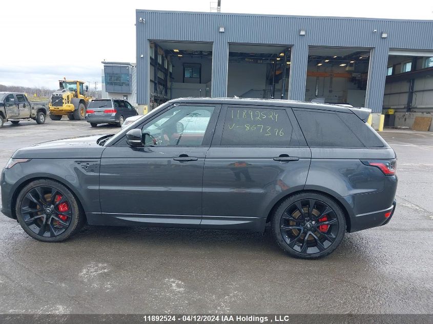 2019 Land Rover Range Rover Sport Hst VIN: SALWS2SU3KA867396 Lot: 11892524