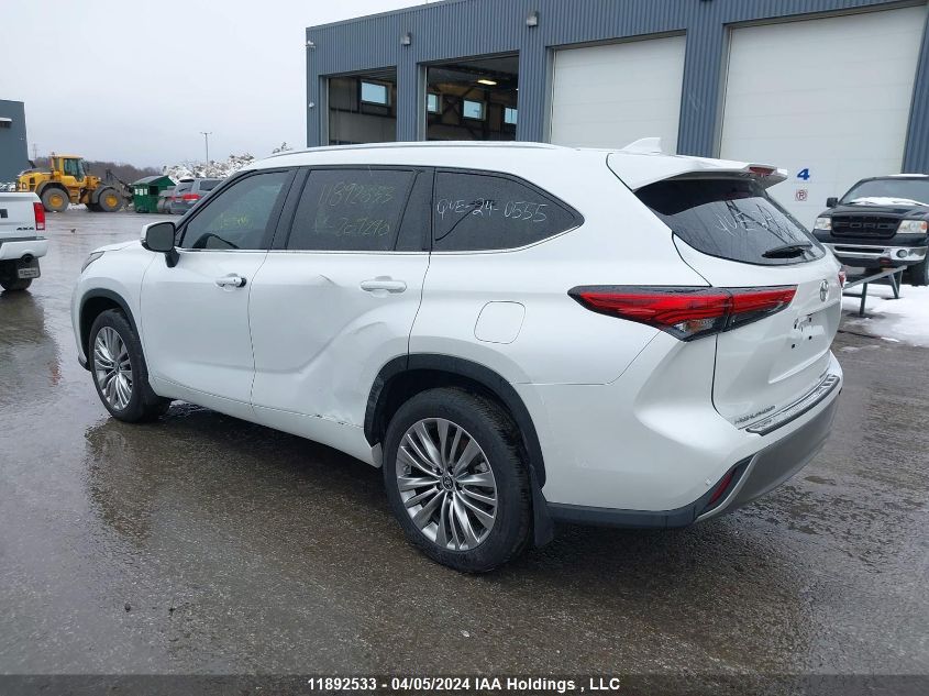 2022 Toyota Highlander Limited VIN: 5TDFZRBHXNS209290 Lot: 11892533