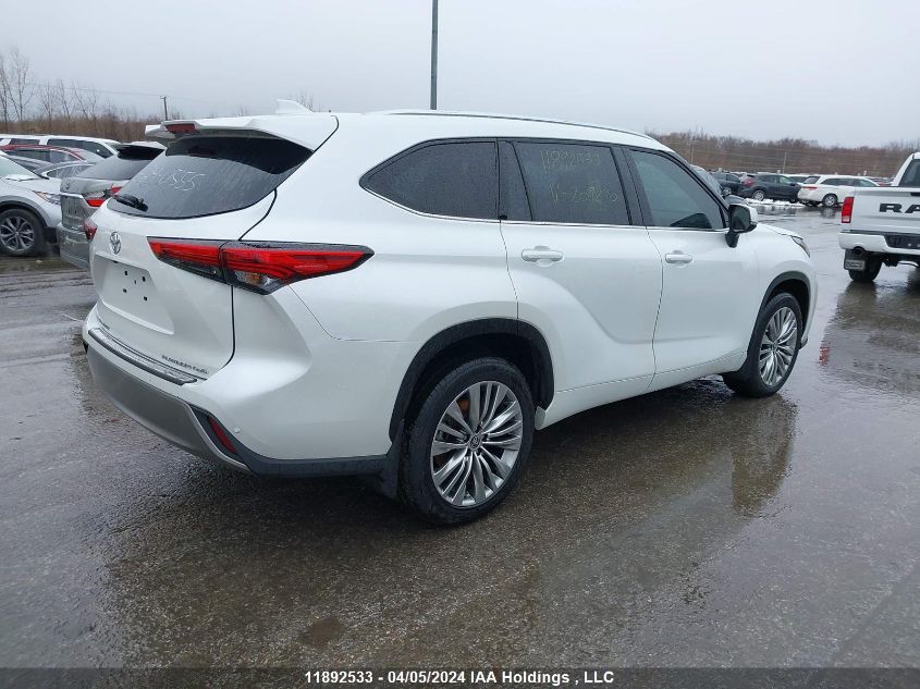 2022 Toyota Highlander Limited VIN: 5TDFZRBHXNS209290 Lot: 11892533