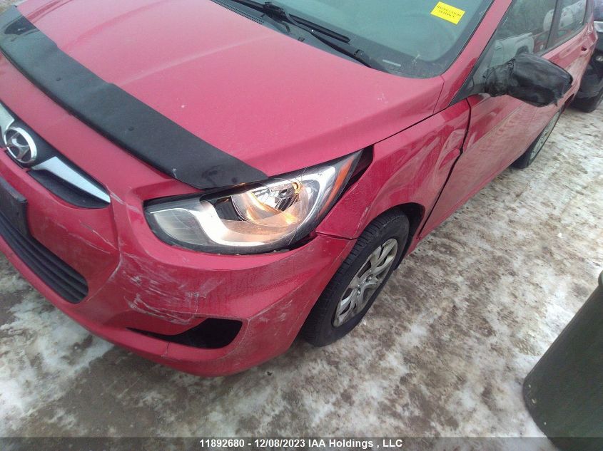 2012 Hyundai Accent Gl VIN: KMHCT4AEXCU058082 Lot: 11892680