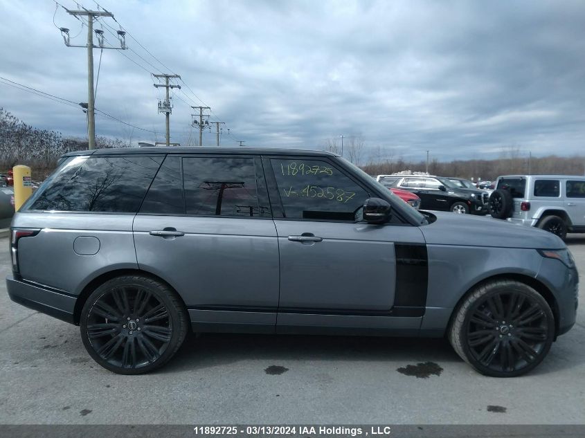 2021 Land Rover Range Rover Westminster VIN: SALGS2SE6MA452587 Lot: 11892725