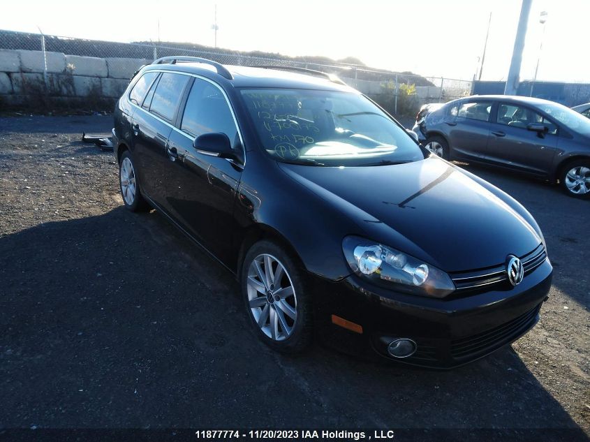 2012 Volkswagen Golf Wagon Comfortline/Highline VIN: 3VWPL7AJXCM700175 Lot: 11877774X