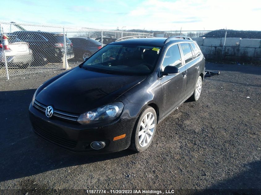 2012 Volkswagen Golf Wagon Comfortline/Highline VIN: 3VWPL7AJXCM700175 Lot: 11877774X