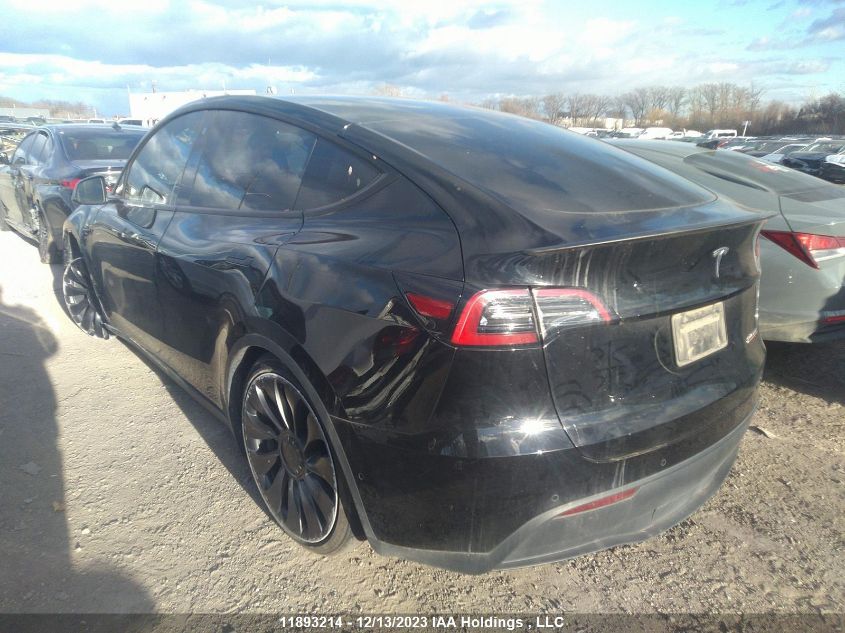 2022 Tesla Model Y Performance VIN: 7SAYGDEF3NF338295 Lot: 11893214