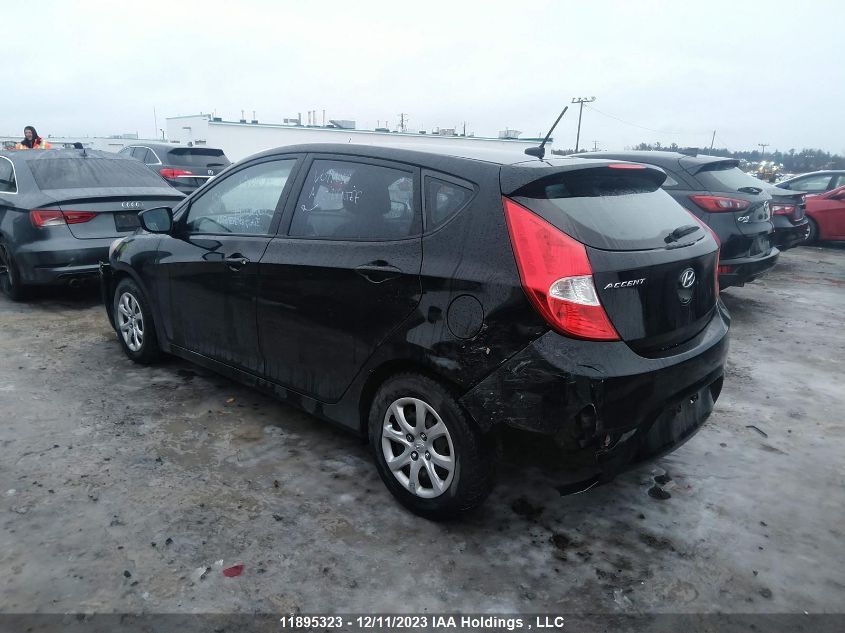 2014 Hyundai Accent Gls/Gs VIN: KMHCT5AE4EU196855 Lot: 11895323