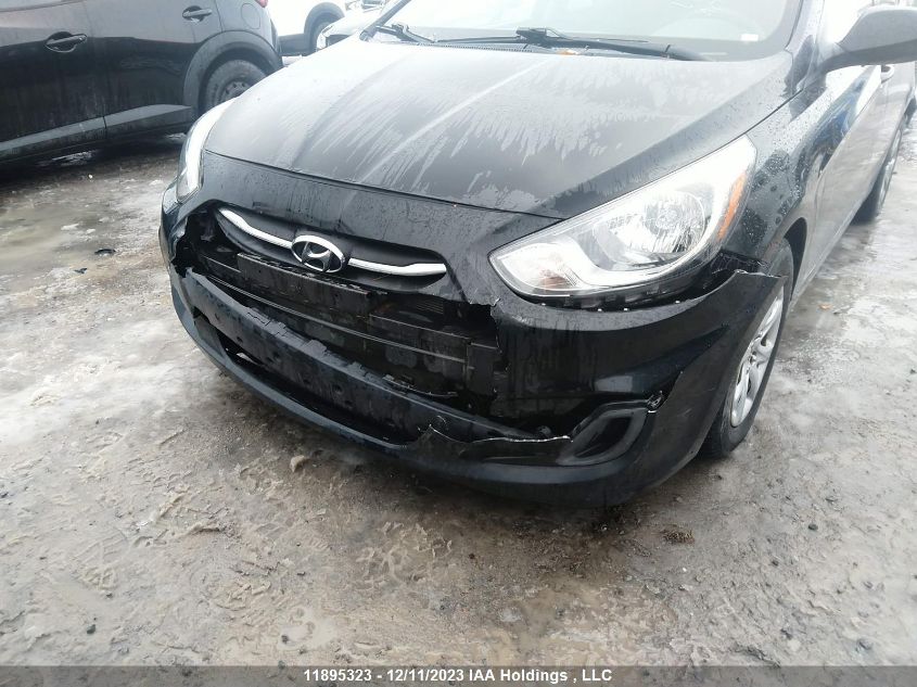 2014 Hyundai Accent Gls/Gs VIN: KMHCT5AE4EU196855 Lot: 11895323