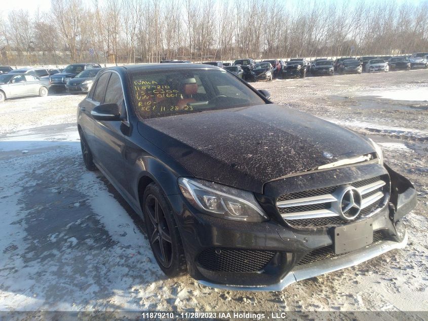 2015 Mercedes-Benz C-Class C 300 VIN: 55SWF4KB8FU016017 Lot: 11879210X