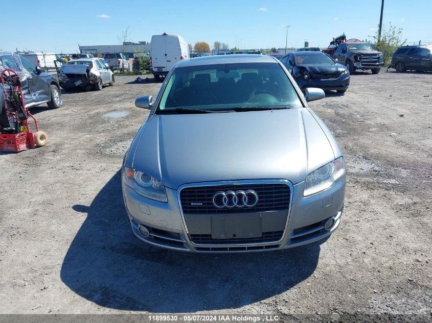 2007 Audi A4 2.0T Quattro VIN: WAUDF78E27A070755 Lot: 11899530