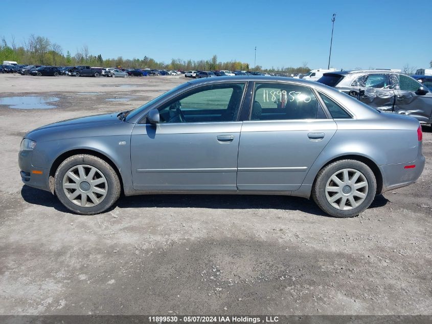 2007 Audi A4 2.0T Quattro VIN: WAUDF78E27A070755 Lot: 11899530