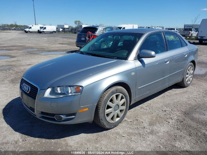 2007 Audi A4 2.0T Quattro VIN: WAUDF78E27A070755 Lot: 11899530