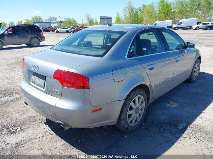 2007 Audi A4 2.0T Quattro VIN: WAUDF78E27A070755 Lot: 11899530