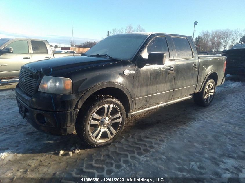 2007 Ford F-150 Lariat VIN: 1FTRW14577FB27191 Lot: 11886658X