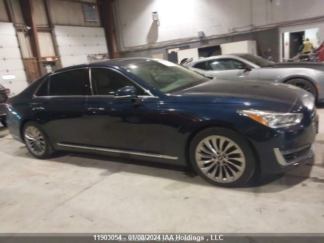 2018 Genesis G90 3.3T Ultimate VIN: KMHG34JA0JU043165 Lot: 11903054