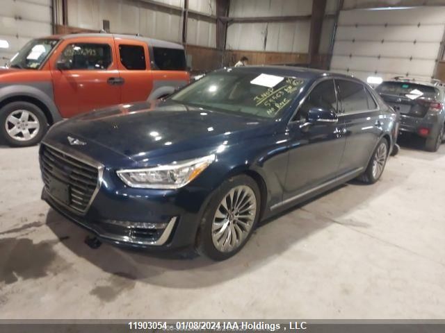 2018 Genesis G90 3.3T Ultimate VIN: KMHG34JA0JU043165 Lot: 11903054