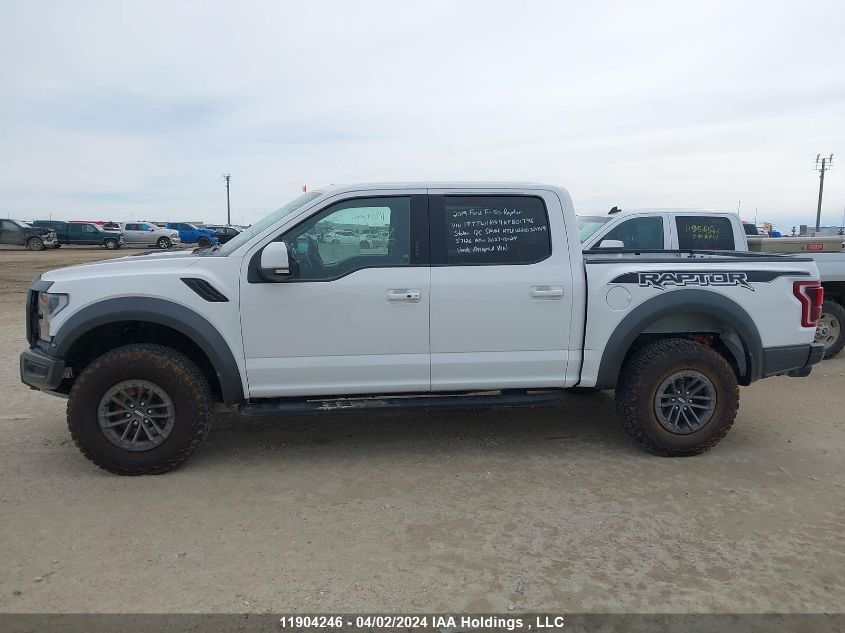 2019 Ford F-150 Raptor VIN: 1FTFW1RG9KFB01746 Lot: 11904246