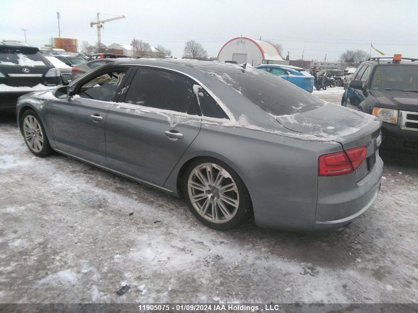 2013 Audi A8 VIN: WAURGAFD6DN003087 Lot: 11905075