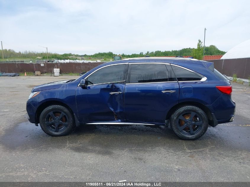 2017 Acura Mdx VIN: 5FRYD4H80HB504729 Lot: 11905511