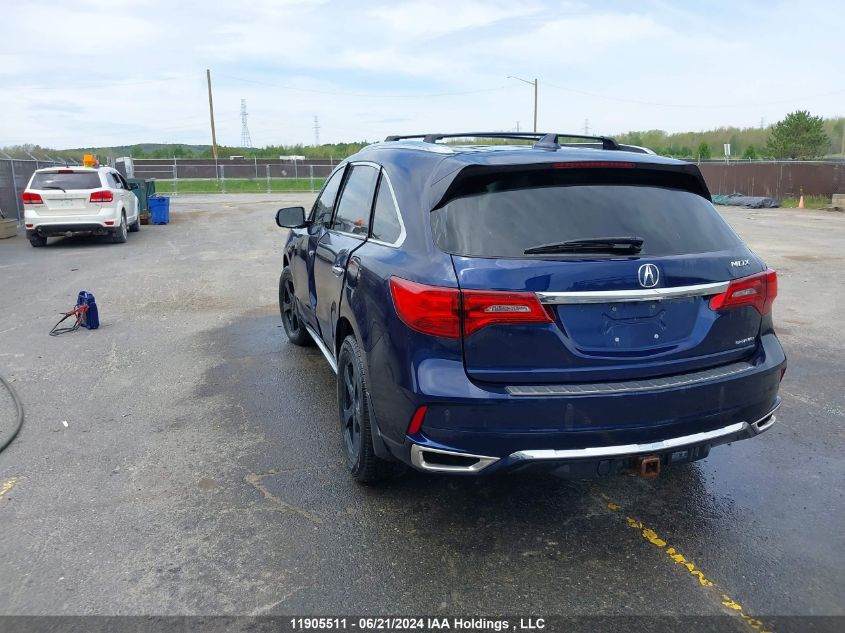 2017 Acura Mdx VIN: 5FRYD4H80HB504729 Lot: 11905511