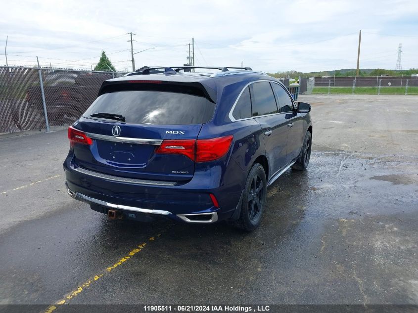 2017 Acura Mdx VIN: 5FRYD4H80HB504729 Lot: 11905511