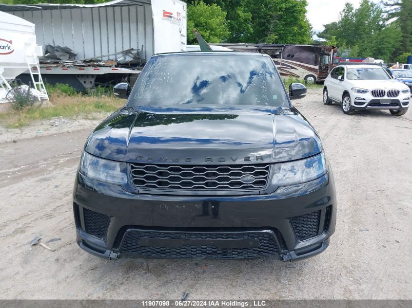 2019 Land Rover Range Rover Sport VIN: SALWR2RK6KA827541 Lot: 11907098