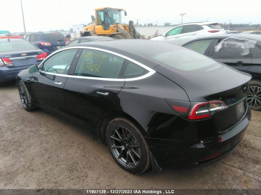 2019 Tesla Model 3 VIN: 5YJ3E1EB9KF367658 Lot: 11907139