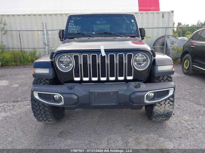 2020 Jeep Wrangler Unlimited Sahara VIN: 1C4HJXEN7LW172136 Lot: 11907931