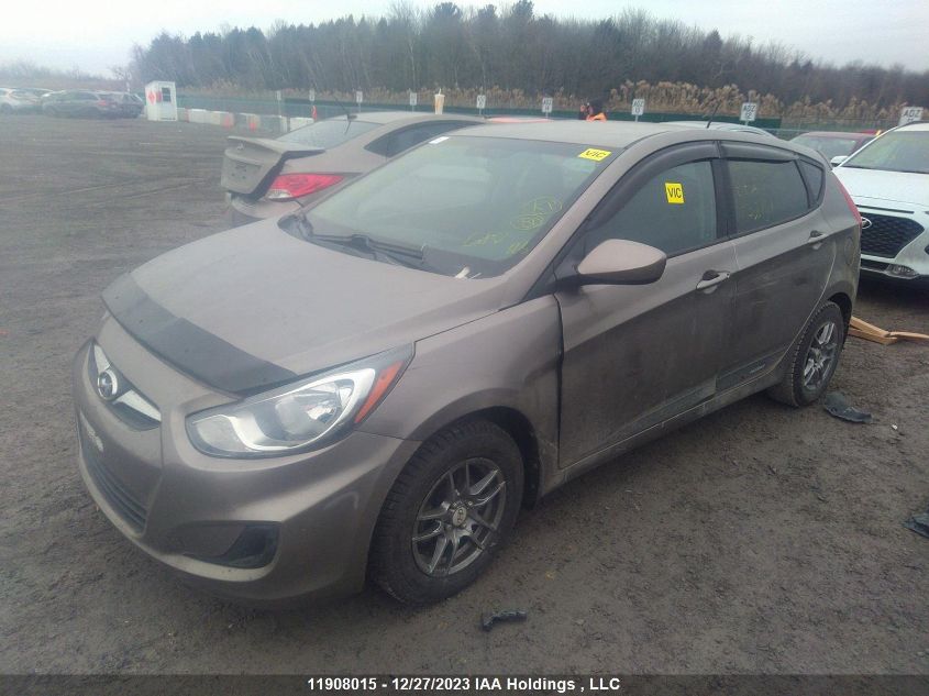 2013 Hyundai Accent Gls/Gs VIN: KMHCT5AE4DU128151 Lot: 11908015