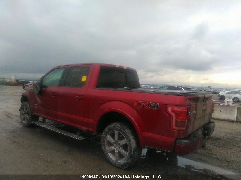 2017 Ford F-150 Lariat VIN: 1FTEW1EG5HFC15429 Lot: 11908147