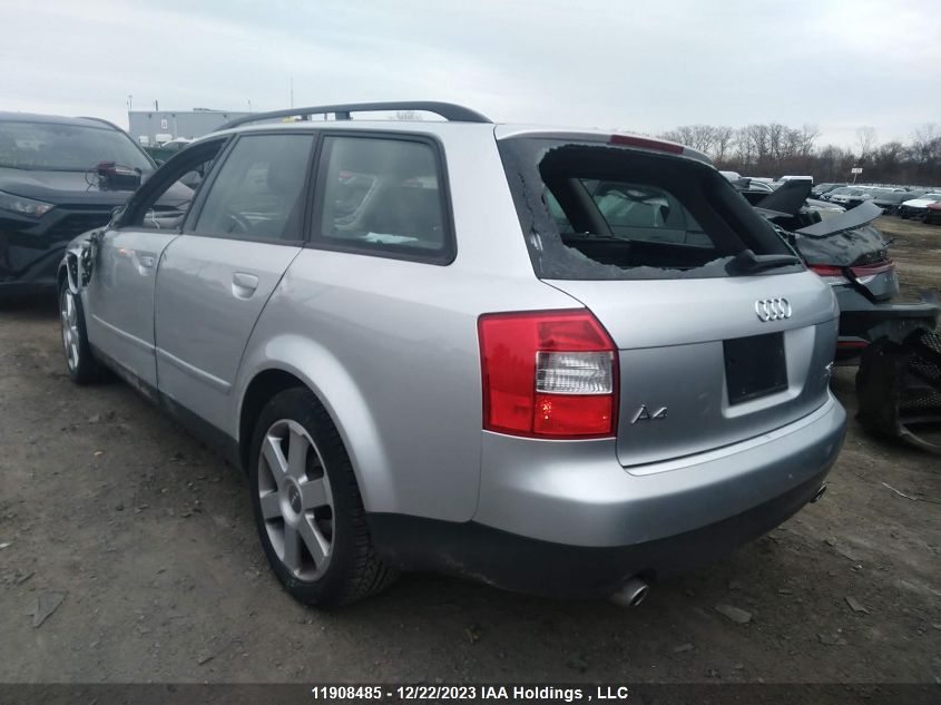 2003 Audi A4 VIN: WAUVC68E83A293514 Lot: 11908485