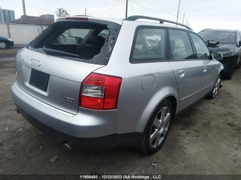 2003 Audi A4 VIN: WAUVC68E83A293514 Lot: 11908485