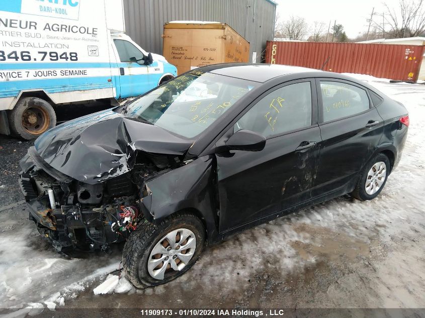 2016 Hyundai Accent Se VIN: KMHCT4AE7GU010965 Lot: 11909173