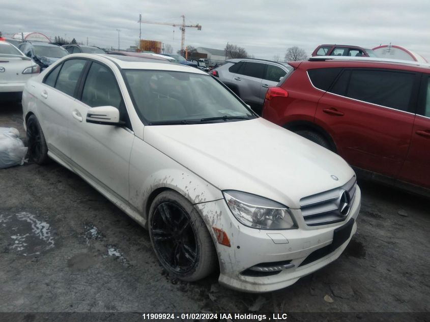 2011 Mercedes-Benz C-Class VIN: WDDGF8BB6BF584937 Lot: 11909924