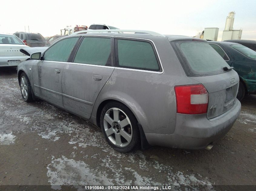 2004 Audi A4 VIN: WAUVT68EX4A140389 Lot: 11910840