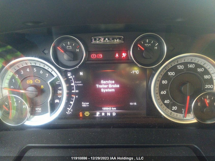 2017 Ram 1500 Laramie VIN: 1C6RR7NT9HS824255 Lot: 11910886