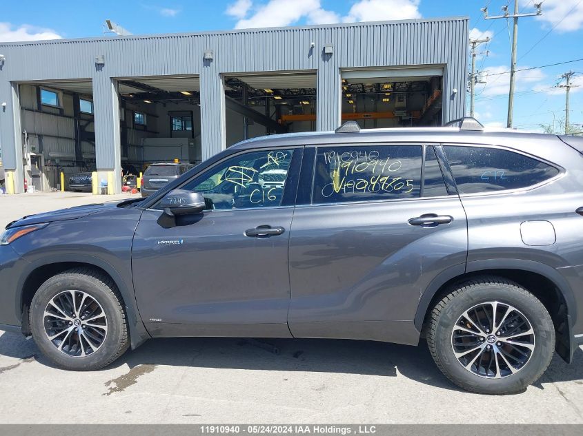 2021 Toyota Highlander Hybrid Limited VIN: 5TDEBRCH5MS049705 Lot: 11910940