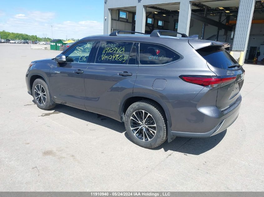 2021 Toyota Highlander Hybrid Limited VIN: 5TDEBRCH5MS049705 Lot: 11910940