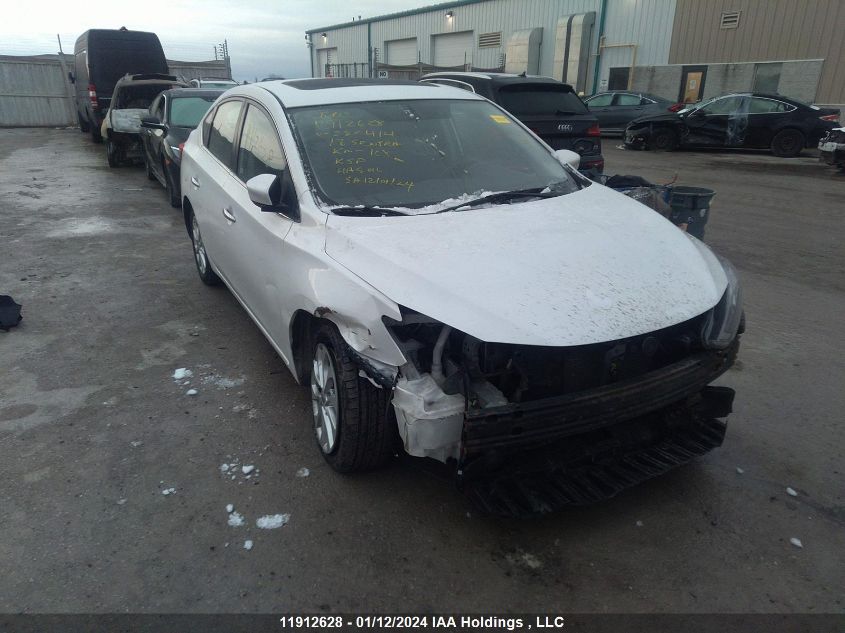 2018 Nissan Sentra S/Sv/Sr/Sl VIN: 3N1AB7AP6JY285414 Lot: 11912628